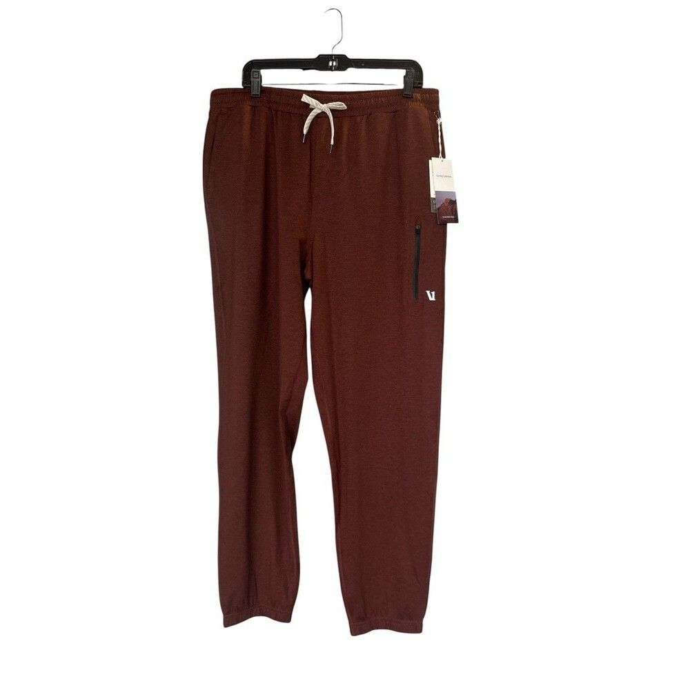 Vuori Men’s Sunday Performance Jogger Sweatpant Medium - Burnt Sienna Brown New